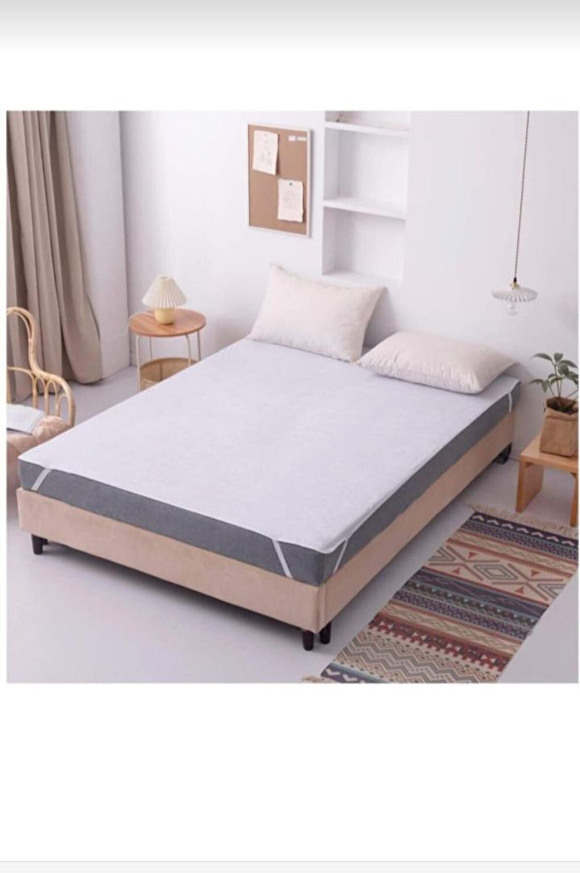 AY Home Terletmez 160 x 200 Su Geçirmez Alez Beyaz
